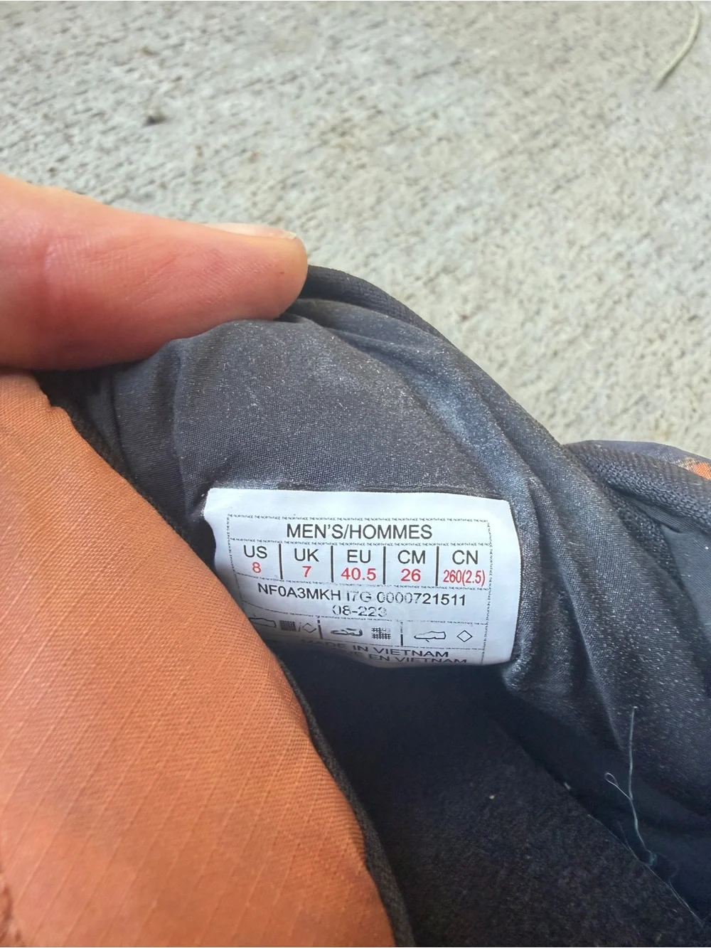 The North Face quilted insulated